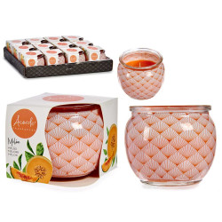VELA PERFUMADA TARRO CRISTAL MELON