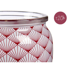 BOUGIE PARFUMEE AVEC POT EN VERRE POMME
