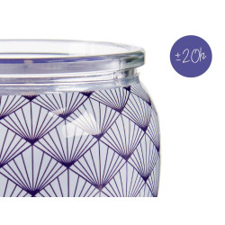 CANDLE WITH GLASS VASE CRAMBERRY CUP CAK