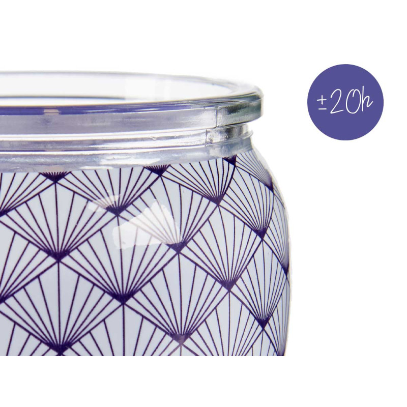 CANDLE WITH GLASS VASE CRAMBERRY CUP CAK