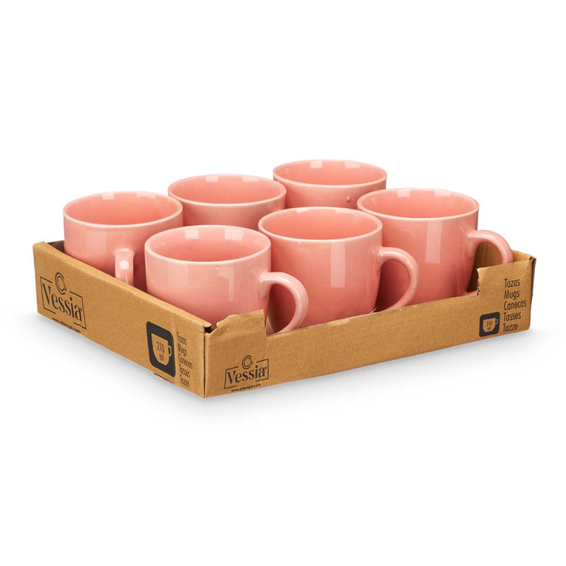 MILK COFFEE CUP PINK 210 ML