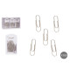 SET 100 CLIPS SILVER PEQ