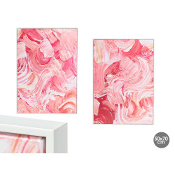 QUADRO TELA CORNIC BIANCA ACQUA ROSSA 50X70 ASS 2