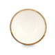 BOWL 24 CM WOOD HANDLE WHITE