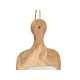 RECTANGUAR TRAY WOOD HANDLE WHITE