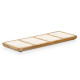 BANDEJA RECTANGULAR 4 ESPACIOS MADERA MANGO BLANCO