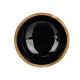 WOOD HANDLE SOUP PLATE 20 CM BLACK
