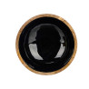 PLATO HONDO 20 CM MADERA MANGO NEGRO