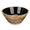 BOWL 24 CM WOOD HANDLE BLACK