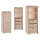 ETAGERE 3 TIROIRS NATUREL