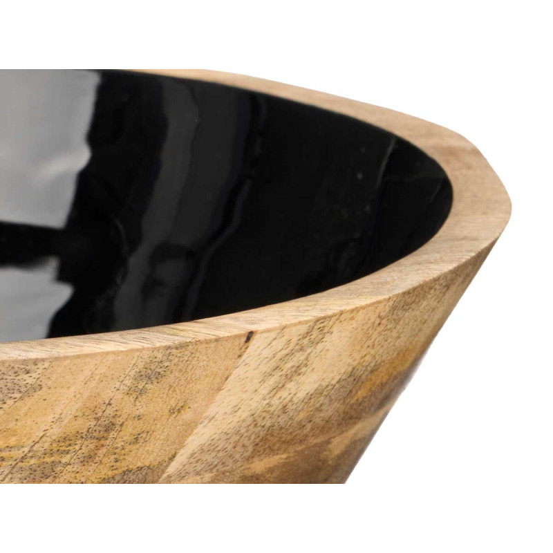 CIOTOLA 24 CM LEGNO MANICO NERO 