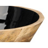 TAÇA 24 CM MADEIRA DE MANGO PRETA 