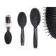 SILICONED BLACK  HAIRBRUSH