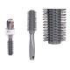 SILICONED GREY BRUSH CURLY HAIR