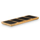 RECTANGUAR TRAY WOOD HANDLE 4 SPACES BLACK