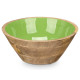 BOWL 24 CM WOOD HANDLE GREEN