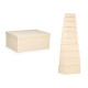 SET 10 CAJAS CARTON RECTANGULAR NATURAL