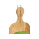 RECTANGUAR TRAY WOOD HANDLE GREEN
