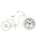HORLOGE FORGE VÉLO BLANC 21CM