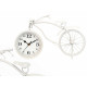 HORLOGE FORGE VÉLO BLANC 22CM