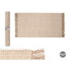 TAPPETO ARTIGIANALE 80X140CM BEIGE NATURALE