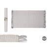 ALFOMBRA ARTESANAL 80X140CM GRIS CLARO