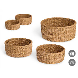 SET 2 CESTI ROTONDI 25CM DIAMETRO 