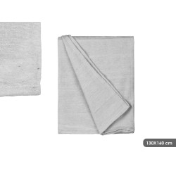PLAID MULTI-USAGE RAYURES GRIS RELIEF 130X160CM