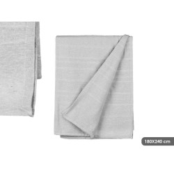 PLAID MULTI-USAGE RAYURES GRIS RELIEF 180X240CM