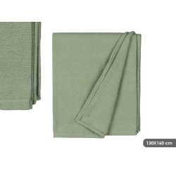 MULTIUSOS RISCAS RELEVO VERDE MENTA 130X160CM