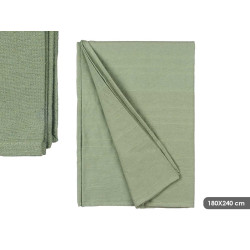 PLAID MULTI-USAGE RAYURES MENTHE RELIEF 180X240CM