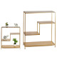 ETAGERE METAL GEOMETRIQ 85X95CM DORE