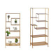 ETAGERE METAL GEOMTRIQ 75X170CM DORE