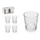 SET 4 VASOS VIDRIO CORTADO 100ML