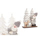 FIGURA LEGNO SANTA GRIGIO RENNA 