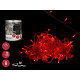 STRISCIA LED INTERNI ROSSA 8M 100 LUCI 8 FUNZ
