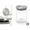 BARATTOLO ROTONDO BOROSILICATO 800ML TAPPO ACCIAIO