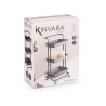 CARRELLO ORGANIZZATORE PLASTICA NERO 3 PIANI 