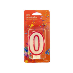 VELA CUMPLEAÑOS NUMERO 0