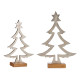ALBERO METALLO SILHOUETTE ARGENTO MATE 34CM