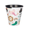 ROUND PLASTIC BIN ANIMAL WORLD