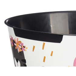ROUND PLASTIC BIN ANIMAL WORLD