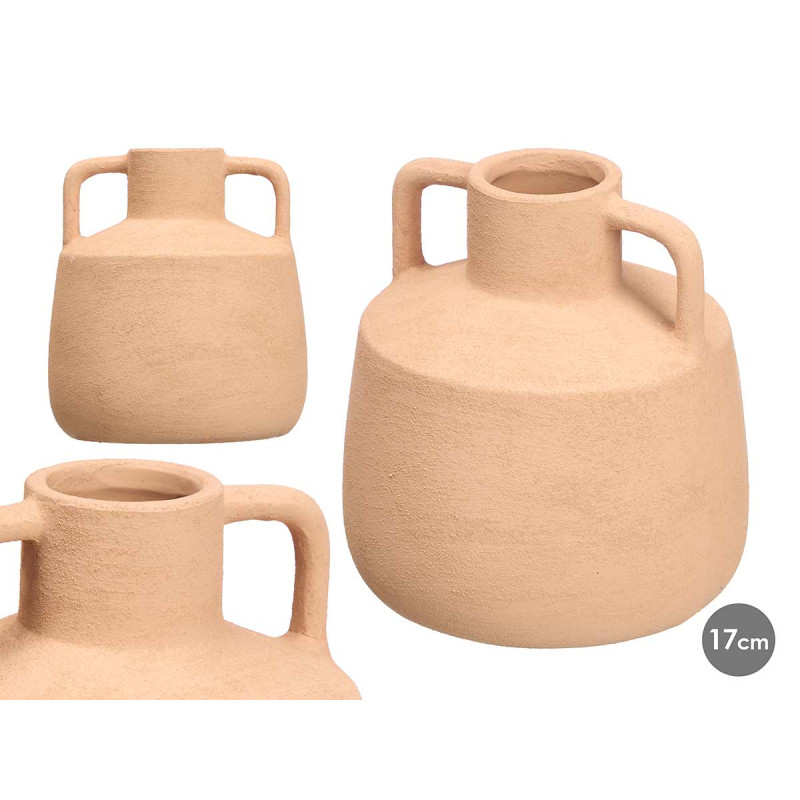 VASE JAR 17CM EARTH