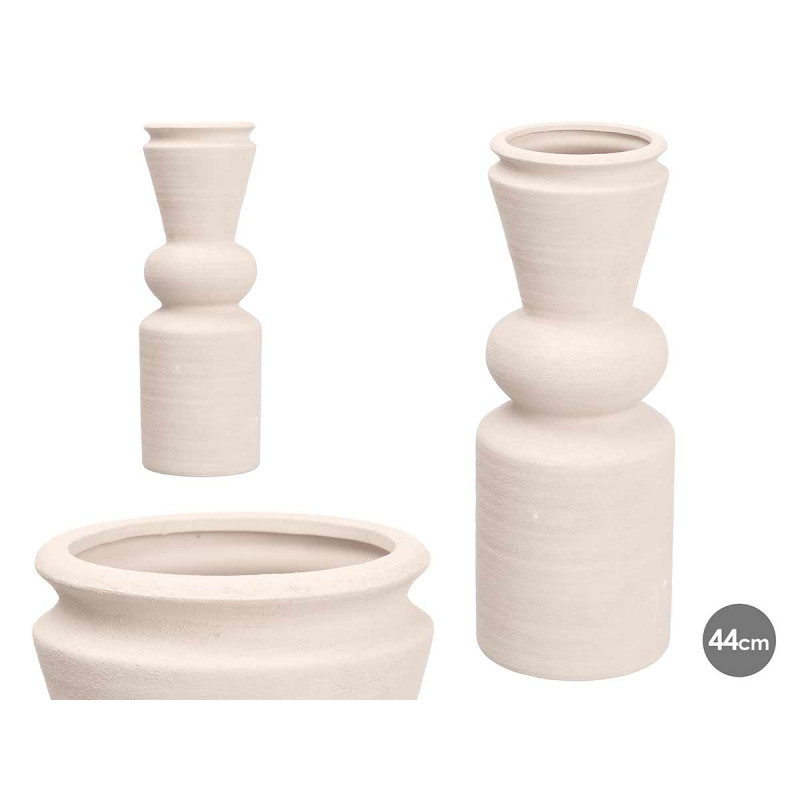 JARRON CONICO 44CM BLANCO