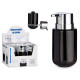 DOSIFICATORE SAPONE CERAMICA LARGO NERO