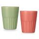BICCHIERE TAGLIATO ASS 2 ROSA MENTA 150ML