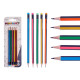 SET 5 LAPICES RAYAS GOMA