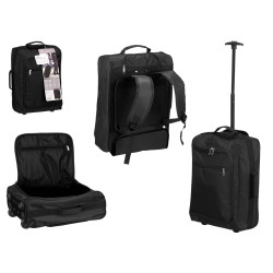 ZAINO TROLLEY CABINA NERO 