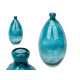 BOUTEILLE CONVEXE IRRÉGULIÈRE TURQUOISE