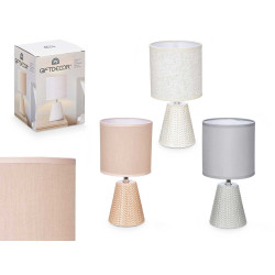 LAMPE DE TABLE EN CERAMIQUE CONIQUE ASSORT 3